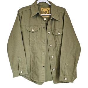 NWT Michael Kors barn jacket button down shacket womens size m